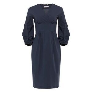 Le Sarte Pettegole  Ruched Balloon Sleeve Dress Size 42